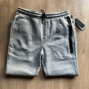 NEW Leg3nd Men's Stretch Tech Bonded Zip Pocket Joggers - Grey - Size XL